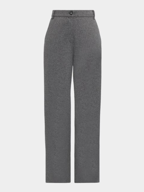 WEEKEND Max Mara Orata Straight-Leg Jacquard Jersey Trousers
