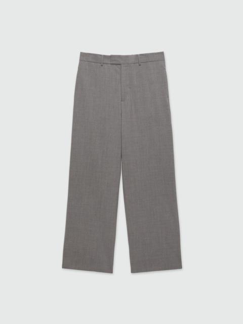 MSGM Gray virgin wool trousers