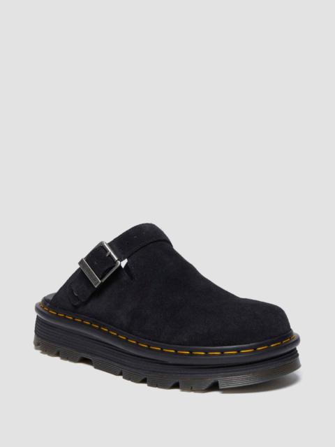 Dr. Martens Zebzag Suede Slingback Platform Mules