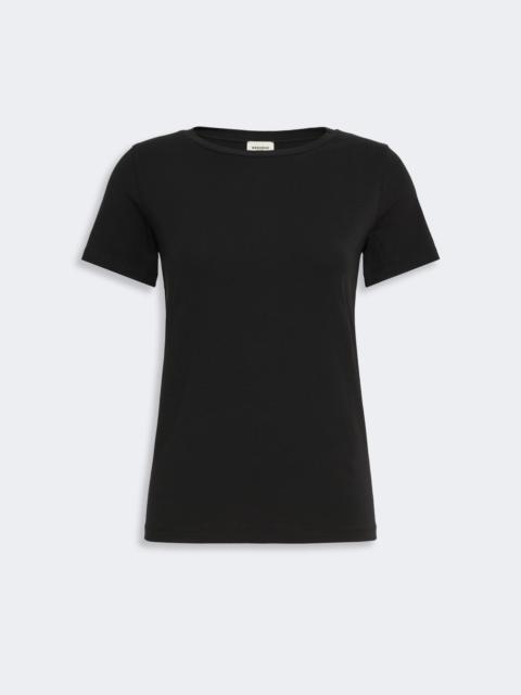 WEEKEND Max Mara MULTIB Stretch jersey basic T-shirt - BLACK