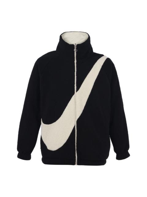 Nike (WMNS) 나이키 큰 로고 우연한 반전 재킷 검정 DC5138-010
