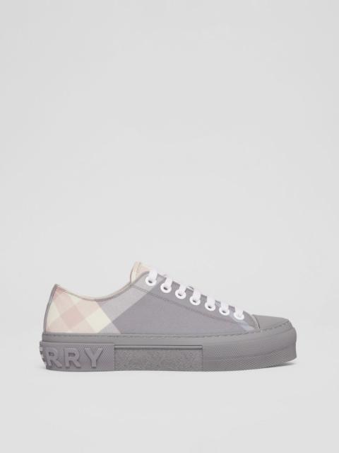 Burberry Check Cotton Sneakers