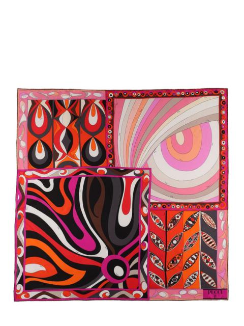 PUCCI Printed silk twill scarf