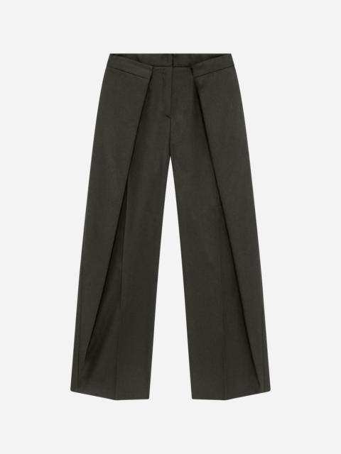 MSGM Gabardine pants with double panels