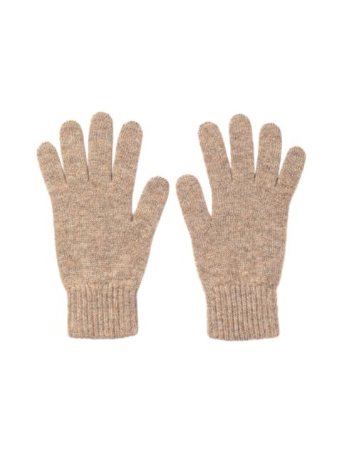 Johnstons of Elgin Men's Cashmere Brown Gloves