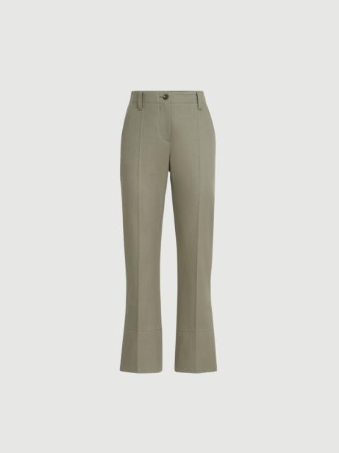 Brunello Cucinelli Stretch cotton cover kickflare cigarette trousers