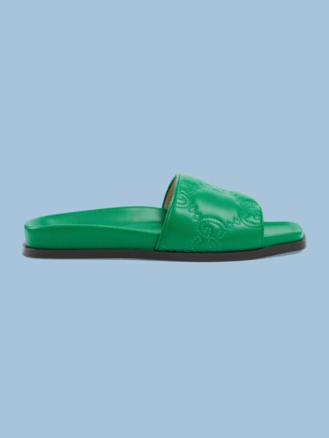 Women's GG matelassé slide sandal