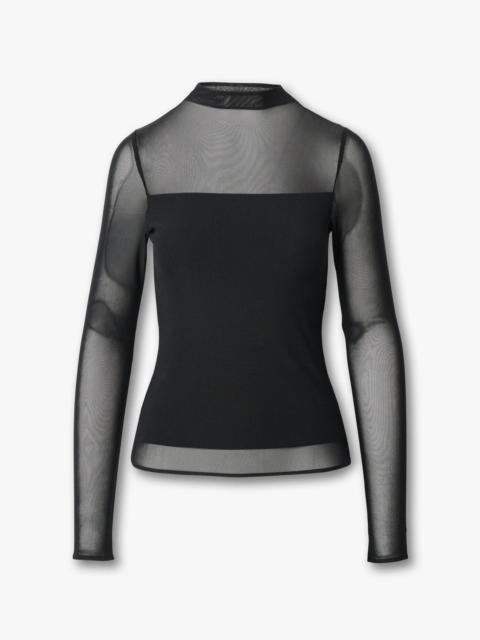 rag & bone Luca Mixed-Media Mockneck