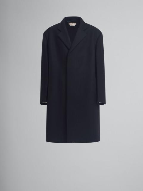 Marni BLACK WOOL OVERSIZED COAT