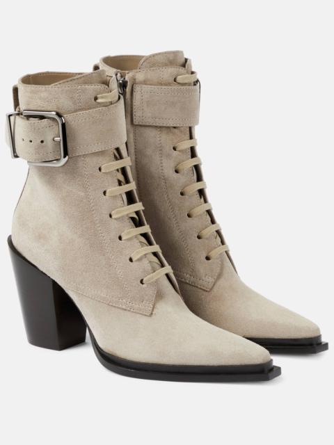 Myos 80 suede lace-up boots