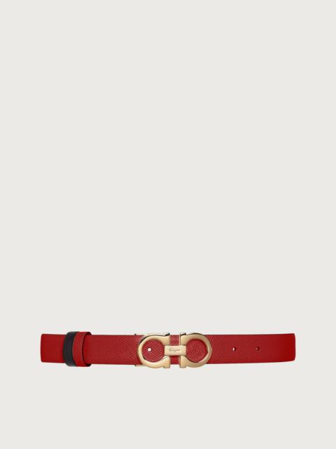 FERRAGAMO Reversible and adjustable Gancini belt