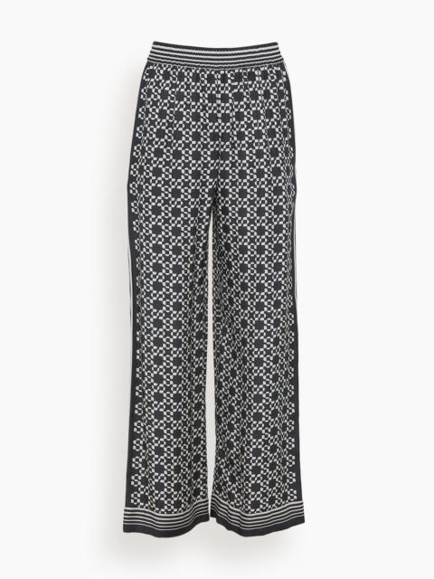 SIMKHAI Zuna Straight Leg Pajama Pant in Black