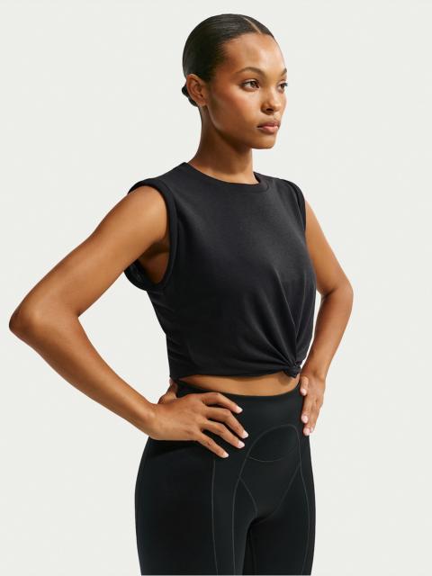Nike NikeSKIMS Performance Cotton Blend Women's Cropped Twist Tank Top