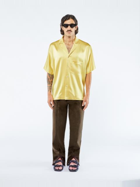 Nanushka YUKI - Slip satin shirt - Yellow