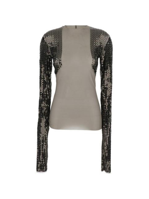 Rick Owens sequin-embellished top