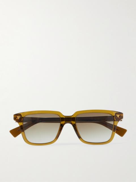 Bottega Veneta Triangle Stud Square-Frame Recycled-Acetate Sunglasses