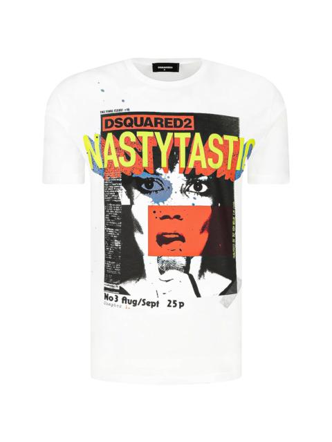 DSQUARED2 Front Logo Graphic Cotton T-Shirt "White" S74GD0496 S22427 900