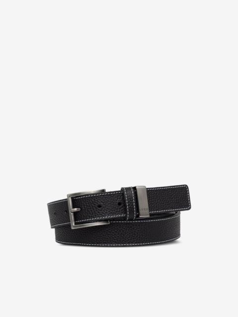GUESS USA pebbled contrast-stitch belt