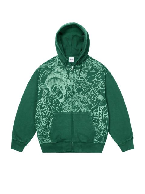 SUSANOO ZIP HOOD RACEY GREEN