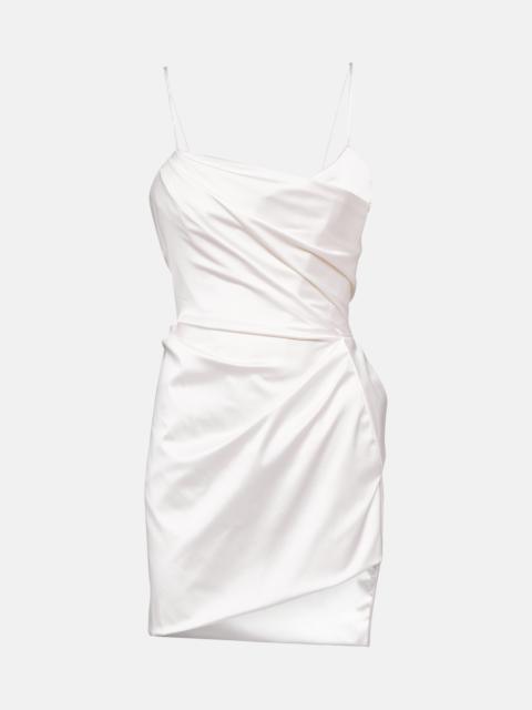 Bridal Venus embellished satin minidress