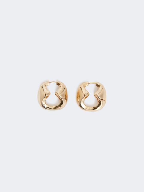 Max Mara Bold metallic earrings - BRONZE