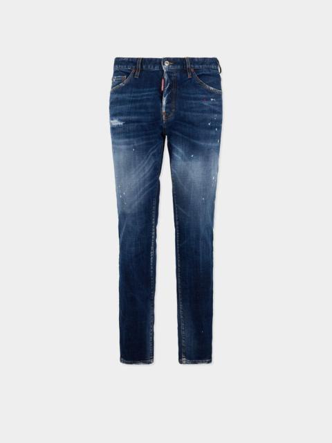 DSQUARED2 MEDIUM RED SPOT WASH TEDDY JEANS