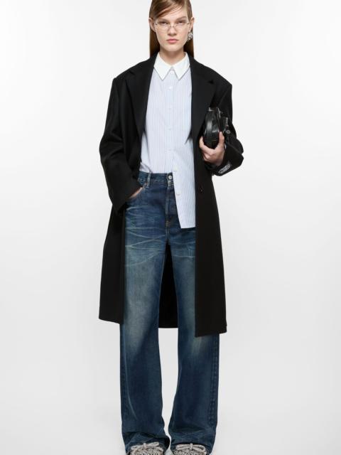 Acne Studios Single-breasted wool coat - Black