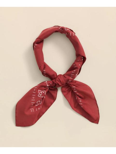 Brooks Brothers Cotton Bandana Print Neckerchief