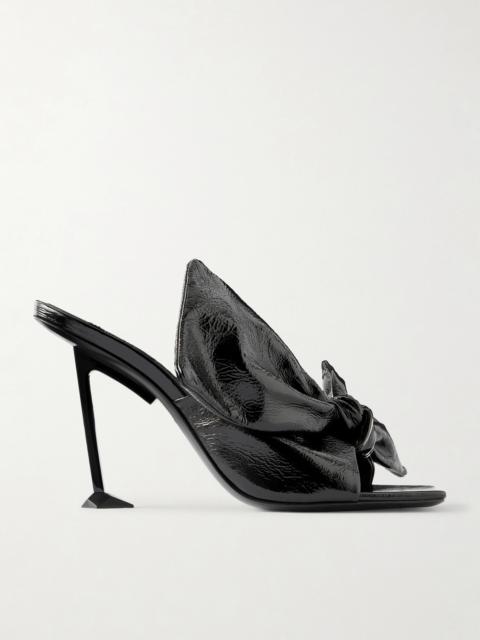 Givenchy Boudoir Bow-detailed Leather Mules