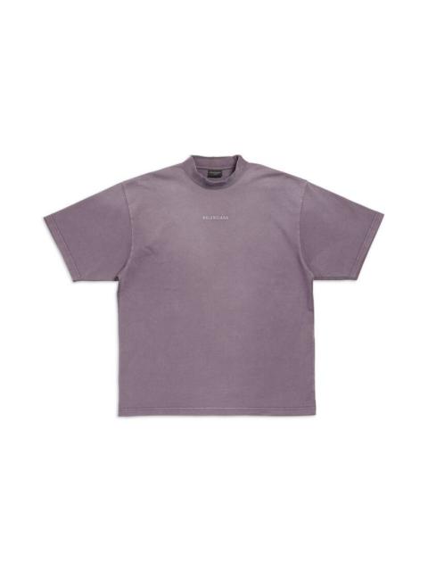 BALENCIAGA Balenciaga Back T-shirt Medium Fit in Faded Purple