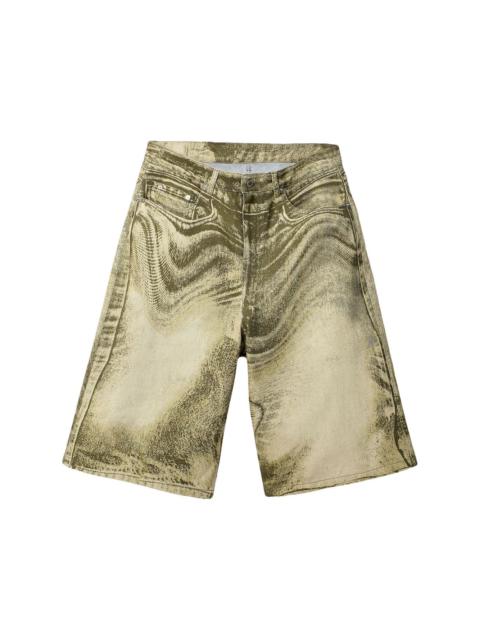 CAMPERLAB swirl-print denim shorts