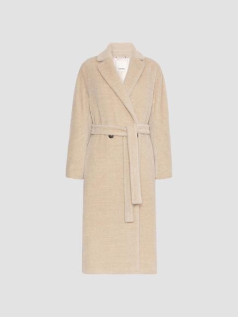 Max Mara Women's Double Breasted Alpaca and Wool Coat - Albino