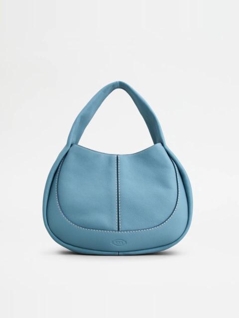 Tod's TOD'S SHIRT HOBO BAG SMALL - LIGHT BLUE