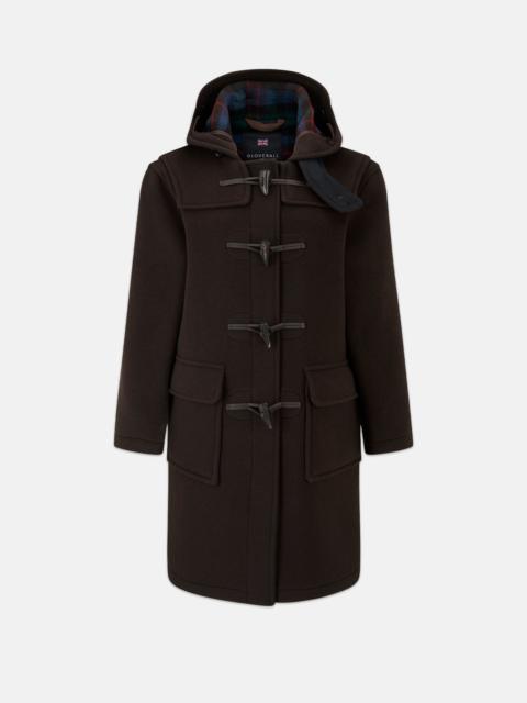 GLOVERALL Women's Freda Duffle Coat Brown Tartan