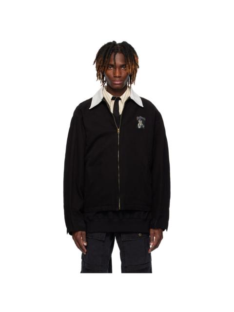 Black Punk Teddy Work Jacket