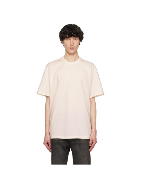 Wooyoungmi Off-White Embroidered Logo T-shirt