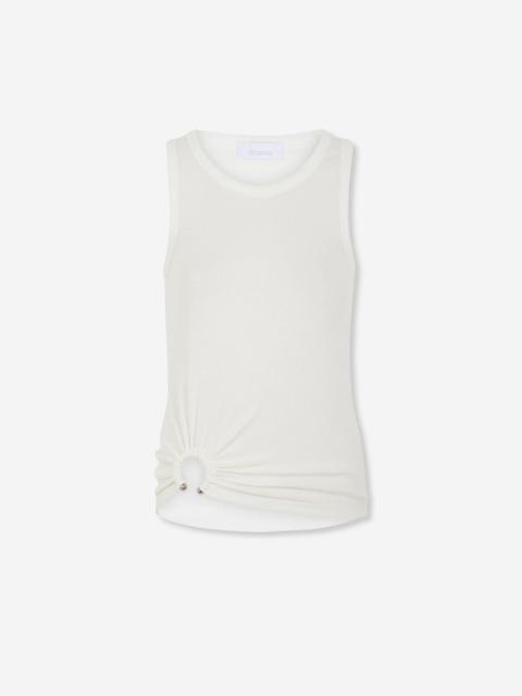 rabanne RIBBED TANK TOP