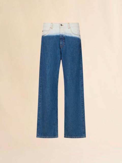 BLUE DENIM JEANS WITH DEGRADÉ FINISH