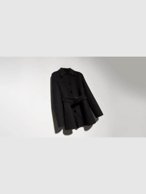 GUCCI Wool silk coat with GG inside