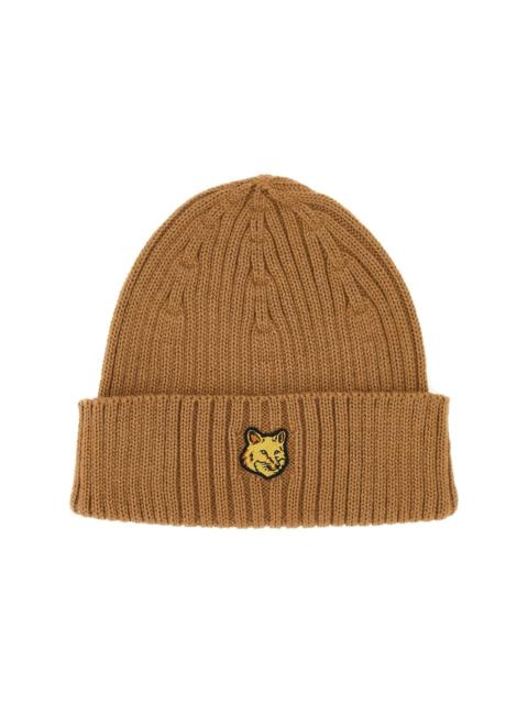 logo-patch beanie hat