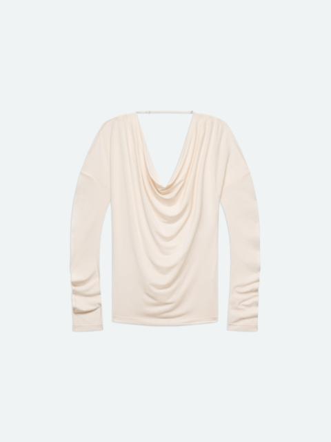 Helmut Lang COWL LONG-SLEEVE TOP