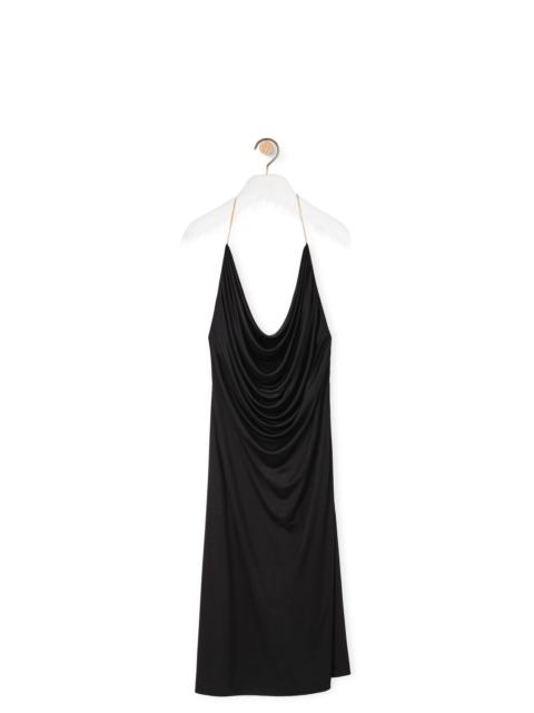 Loewe Chain draped dress in silk