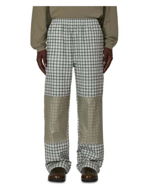 ROA Aair Floweave Printed Check Elasticated Waistband Pants