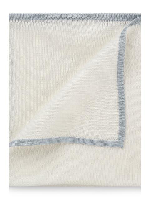 BOSS KNITTED POCKET SQUARE IN ITALIAN-MADE SILK