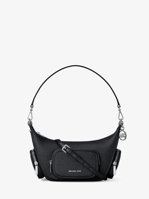 MICHAEL KORS Merritt Small Pebbled Leather Convertible Crossbody Bag