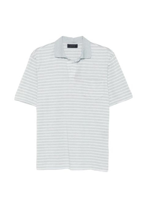 SEASE striped polo-collar T-shirt