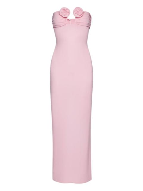 MAGDA BUTRYM rosettes ruched maxi dress