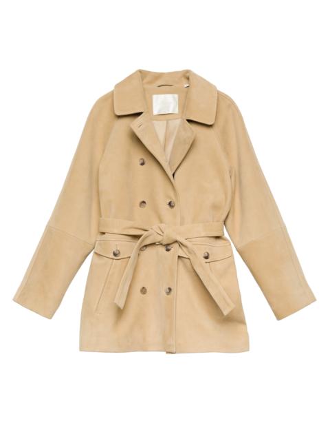 DÔEN HUTTON SUEDE TRENCH