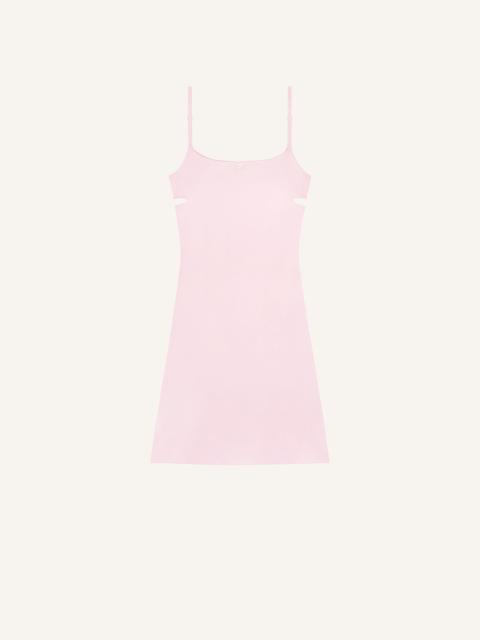 courrèges LINGERIE SILK MINI DRESS