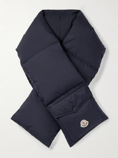 Moncler Logo-Appliquéd Quilted Shell Down Scarf